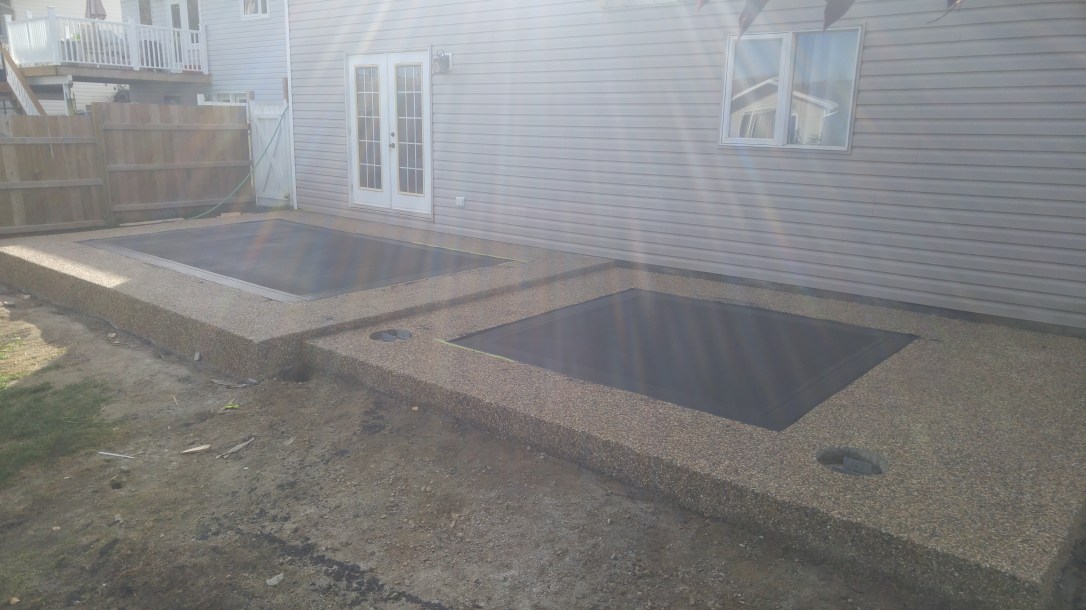 decorative concrete patio